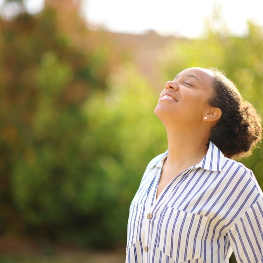 Happy,Black,Woman,Breathing,Fresh,Air,Standing,In,A,Park Happy,Black,Woman,Breathing,Fresh,Air,Standing,In,A,Park